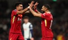 Díaz and Salah double up as leaders Liverpool run riot at Tottenham